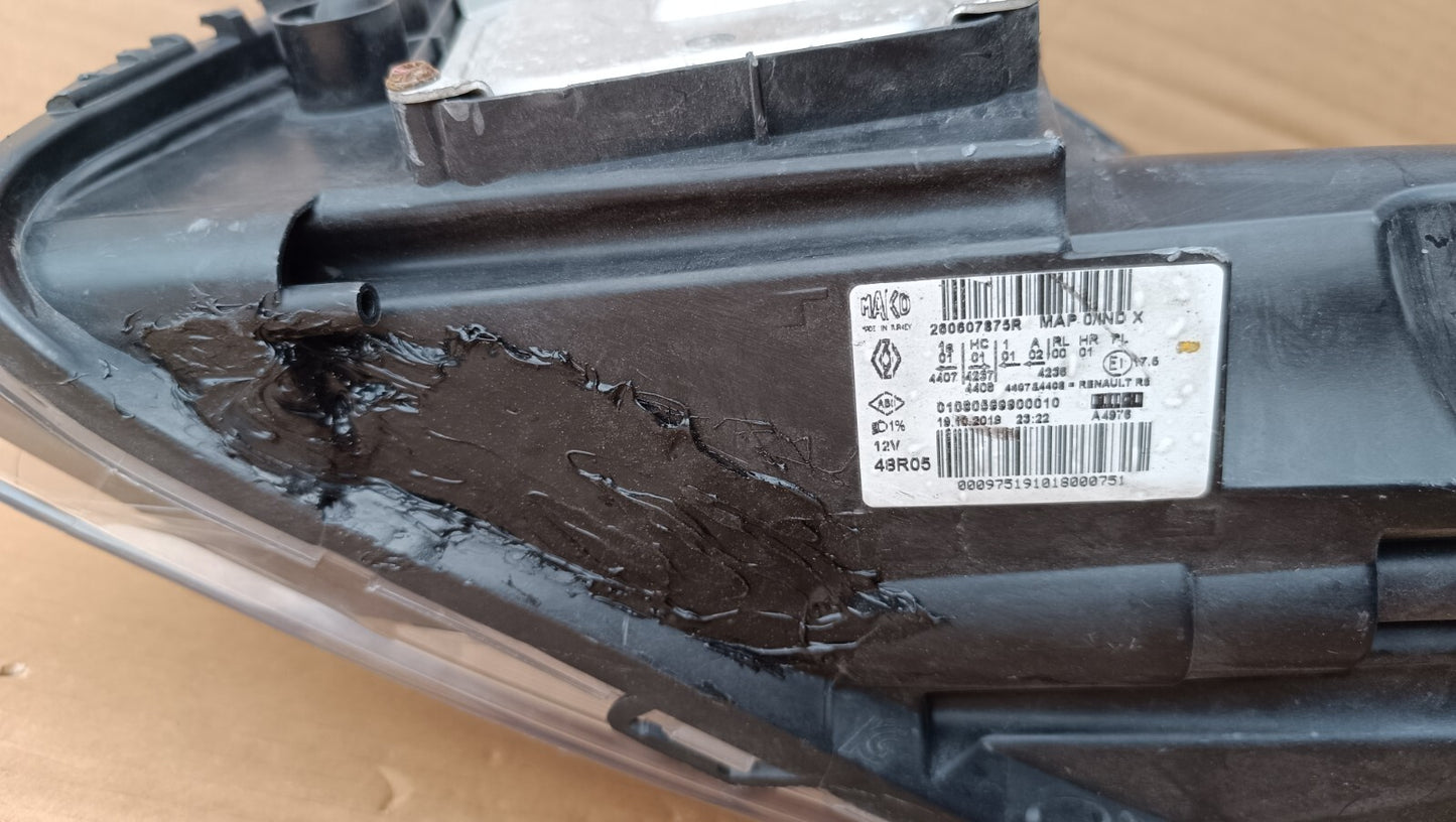 RENAULT CLIO PASSENGER SIDE LEFT LED HEADLIGHT MK4 PURE VISION 2016 2017 ren60