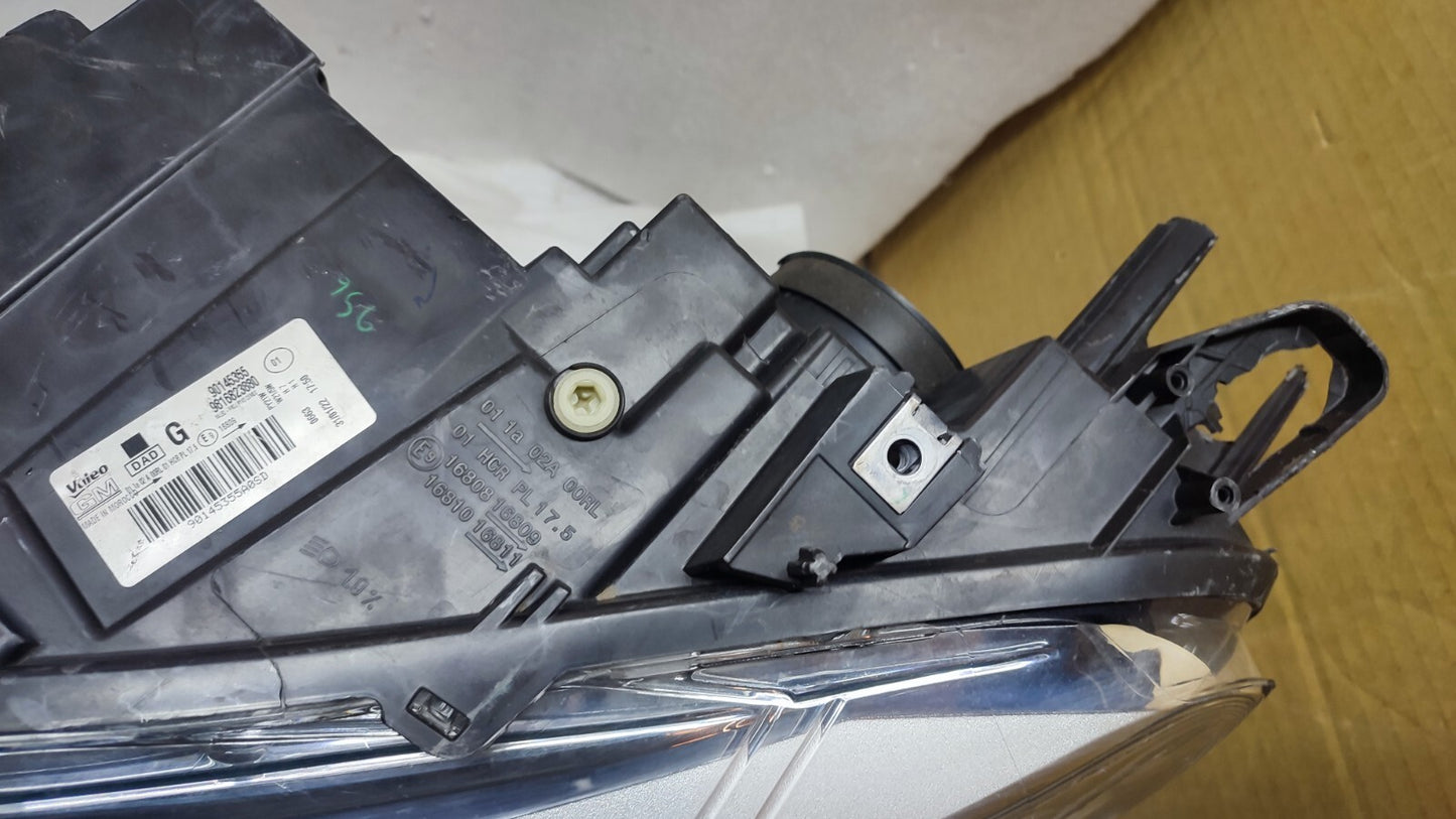 VAUXHALL COMBO 2017 TO 2020 PASSENGER SIDE HALOGEN HEADLIGHT 9816823880 vx104