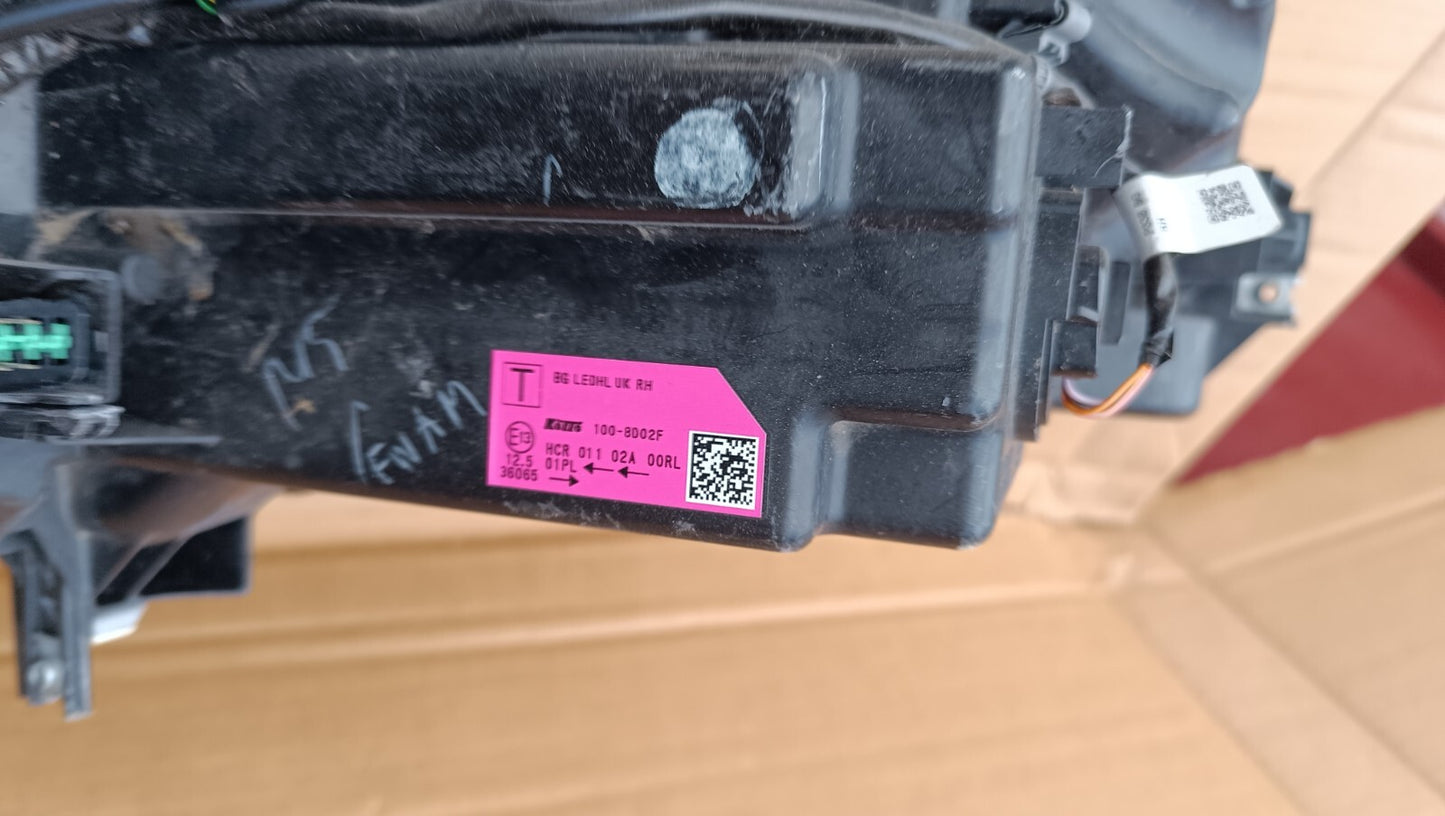 NISSAN QASHQAI J12 2021-2023 DRIVER SIDE LED HEADLIGHT GENUINE 100-8D02F ni61