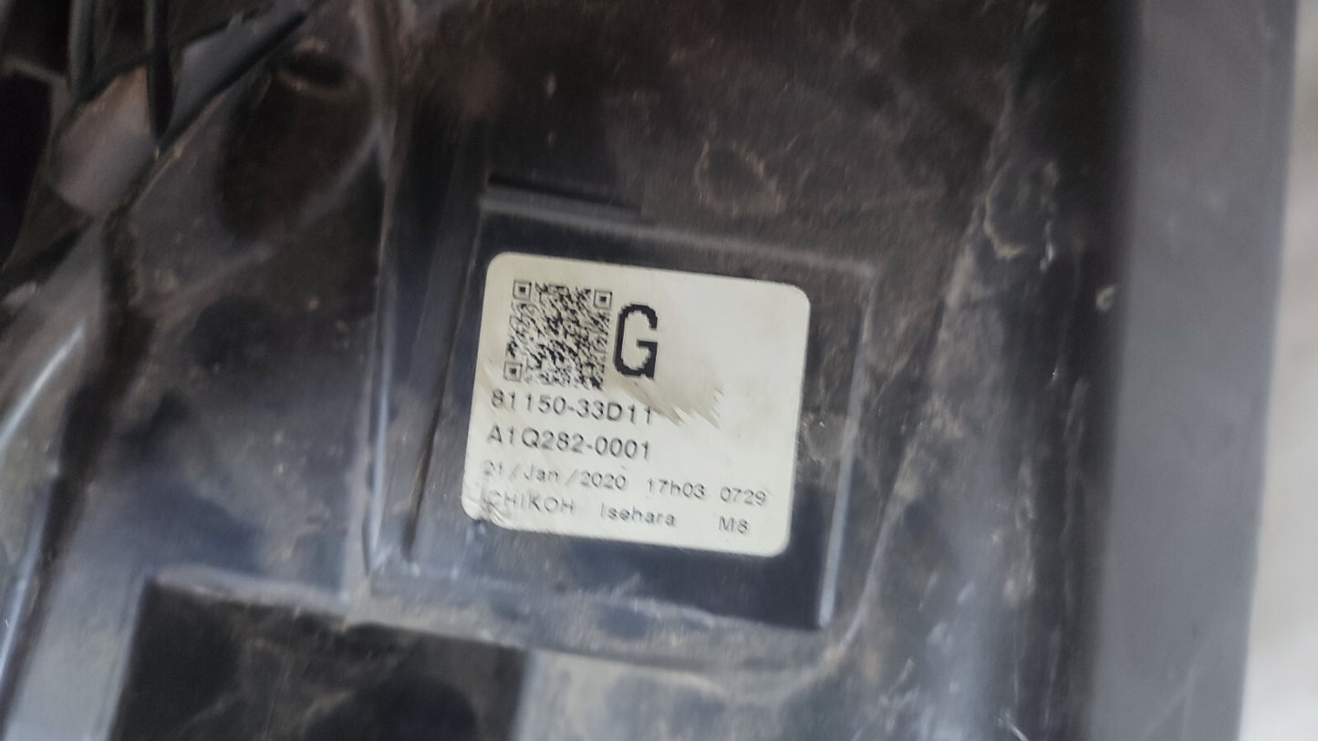 TOYOTA CAMRY 2018-22 HEADLIGHT LEFT PASSENGER SIDE 81150-33D10 GENUINEtoca24