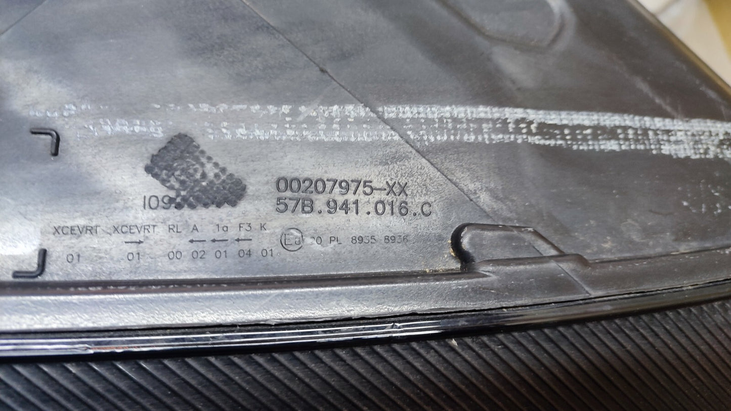 SKODA KAROQ 2017 TO 2021 GENUINE DRIVER SIDE LED HEADLIGHT 57B941016C sk88