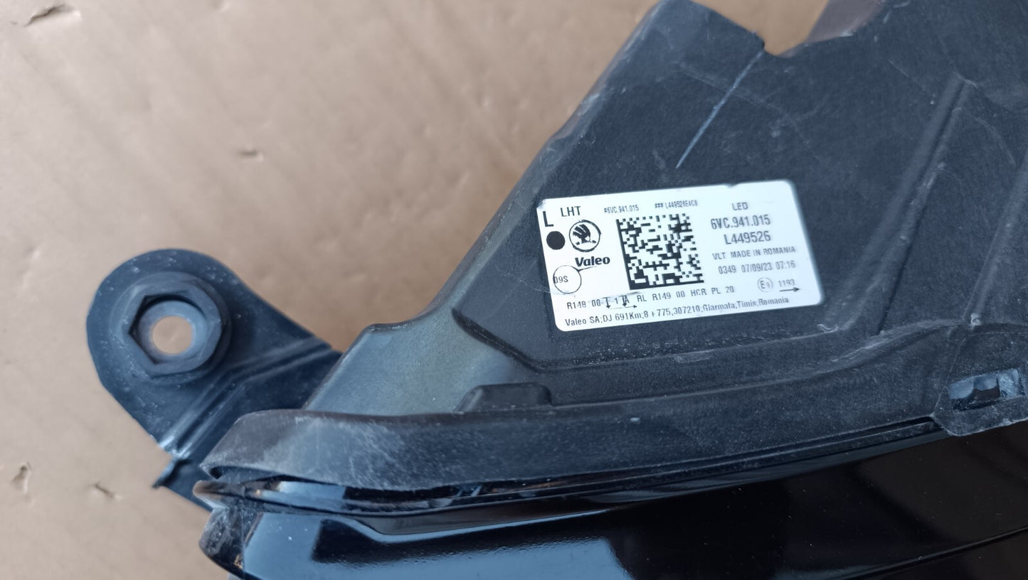 Skoda Fabia Mk4 5 Door 2025+ Headlight passenger Side SK100