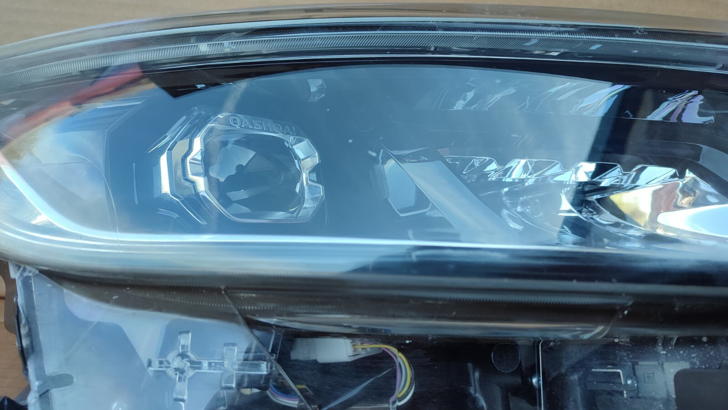 NISSAN QASHQAI HEADLIGHT 2017+ FULL LED RIGHT DRIVER SIDE O/S 100-19012 niqa58