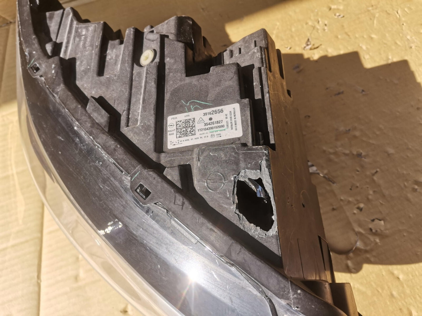 VAUXHALL CORSA F 2019+ DRIVERS RIGHT RH O/SIDE HEAD LIGHT HEADLAMP 39162656 vx33