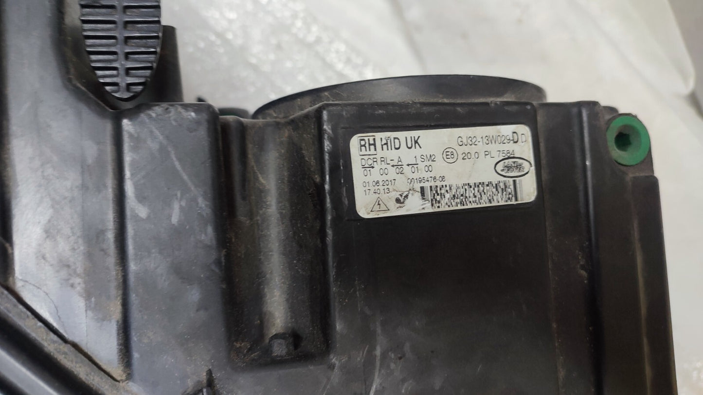 RANGE ROVER EVOQUE HEADLIGHT DRIVERS SIDE XENON HEADLIGHT GJ32-13W029-DD jlr51
