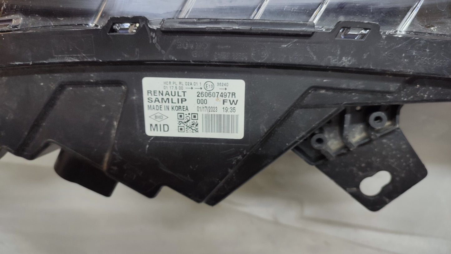 RENAULT ARKANA 2020-on left passenger side headlight genuine 260607497R ren34
