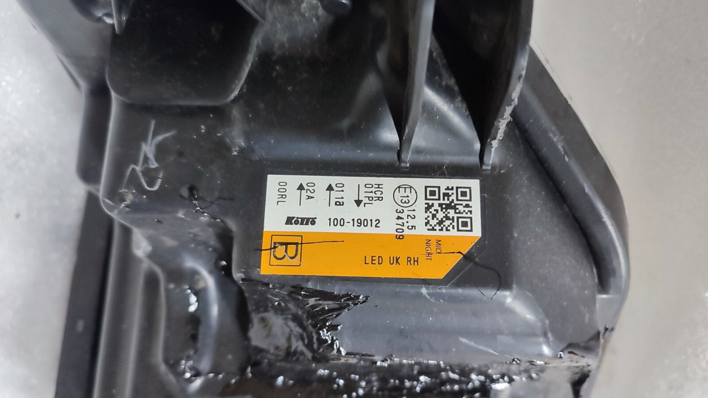 NISSAN QASHQAI HEADLIGHT 2017+ FULL LED RIGHT DRIVER SIDEO/S 100-19012 niqa47