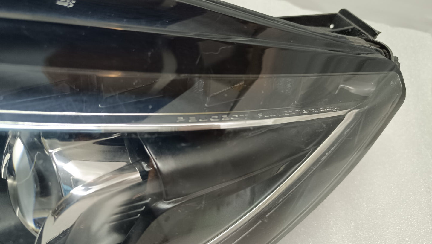 PEUGEOT 308 HEADLIGHT FRONT LEFT PASSENGER SIDE 9800546480 LED MK2 2013-17 psa96