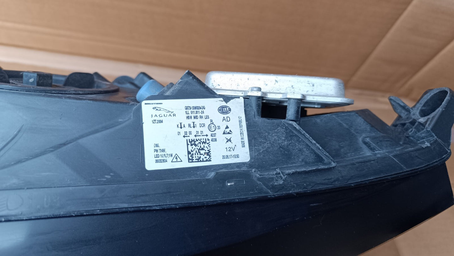 JAGUAR XE X760 XENON HEADLIGHT RIGHT DRIVER SIDE 2015-2020 GX73-13W029-DG JLR68