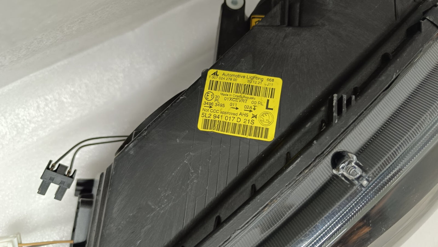 Skoda Yeti 5L 2014-2018 Genuin RHD Xenon headlight unit (left) 5L2941017D sk102