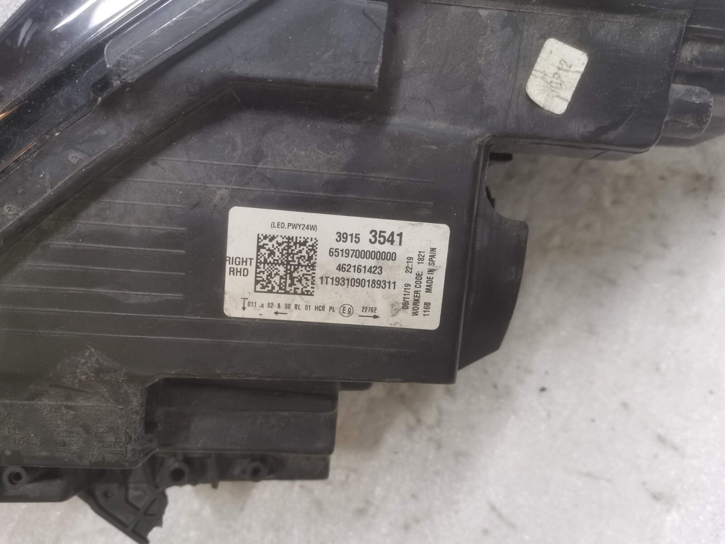 VAUXHALL CROSSLAND 2017-2021 DRIVER SIDE LED HEADLIGHT 39153541 vxcr49