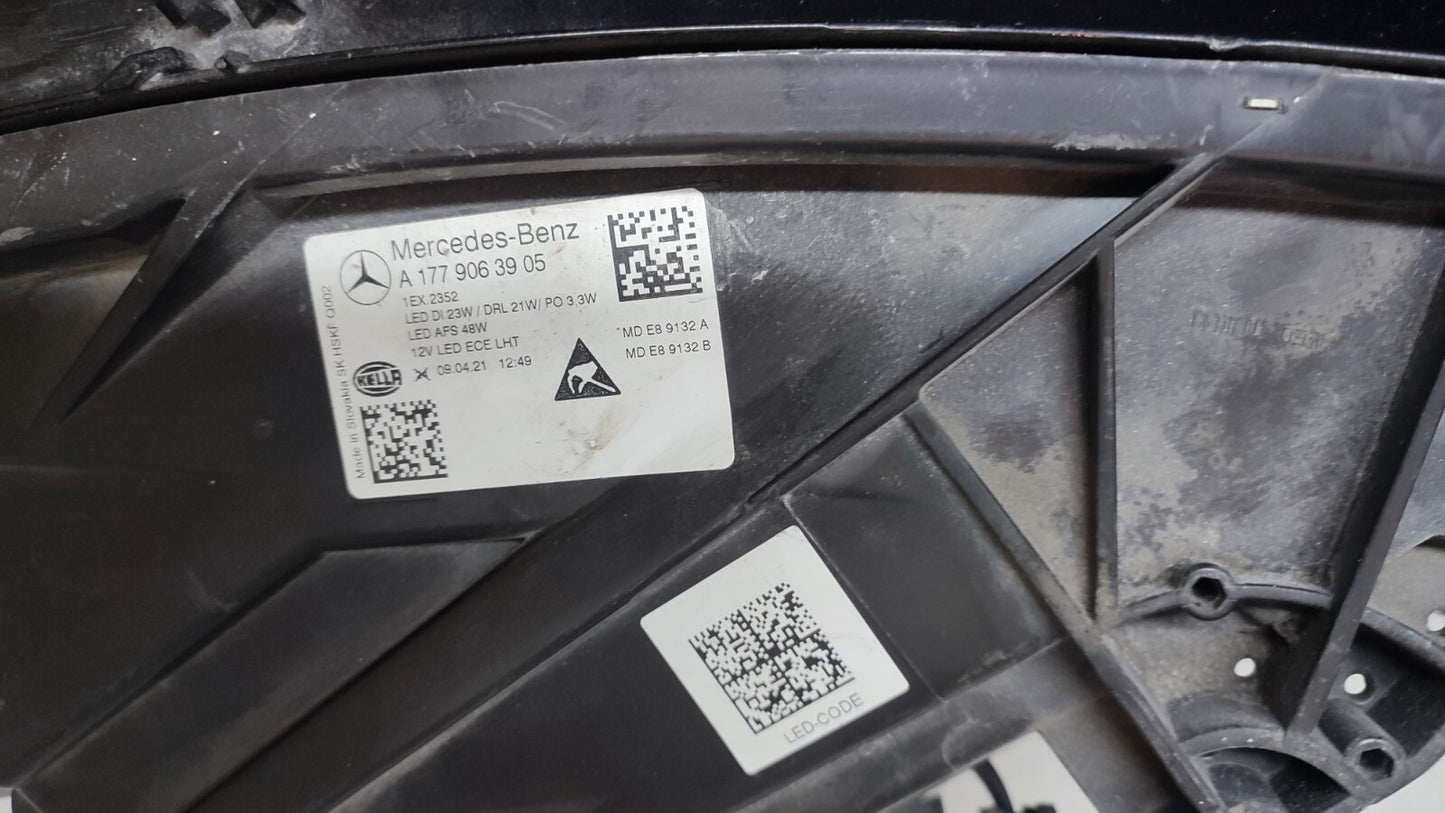 MERCEDES A CLASS W177 2018+ PASSENGERSIDE HEADLIGHT A1779063905 m17760