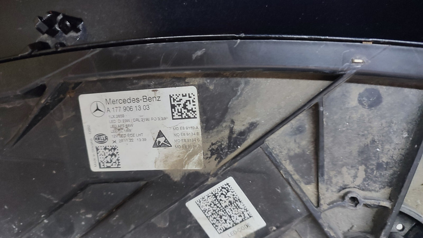 MERCEDES A CLASS AMG MULTIBEAM LED W177 HEADLIGHT HEADLAMP LEFT SIDE m17782