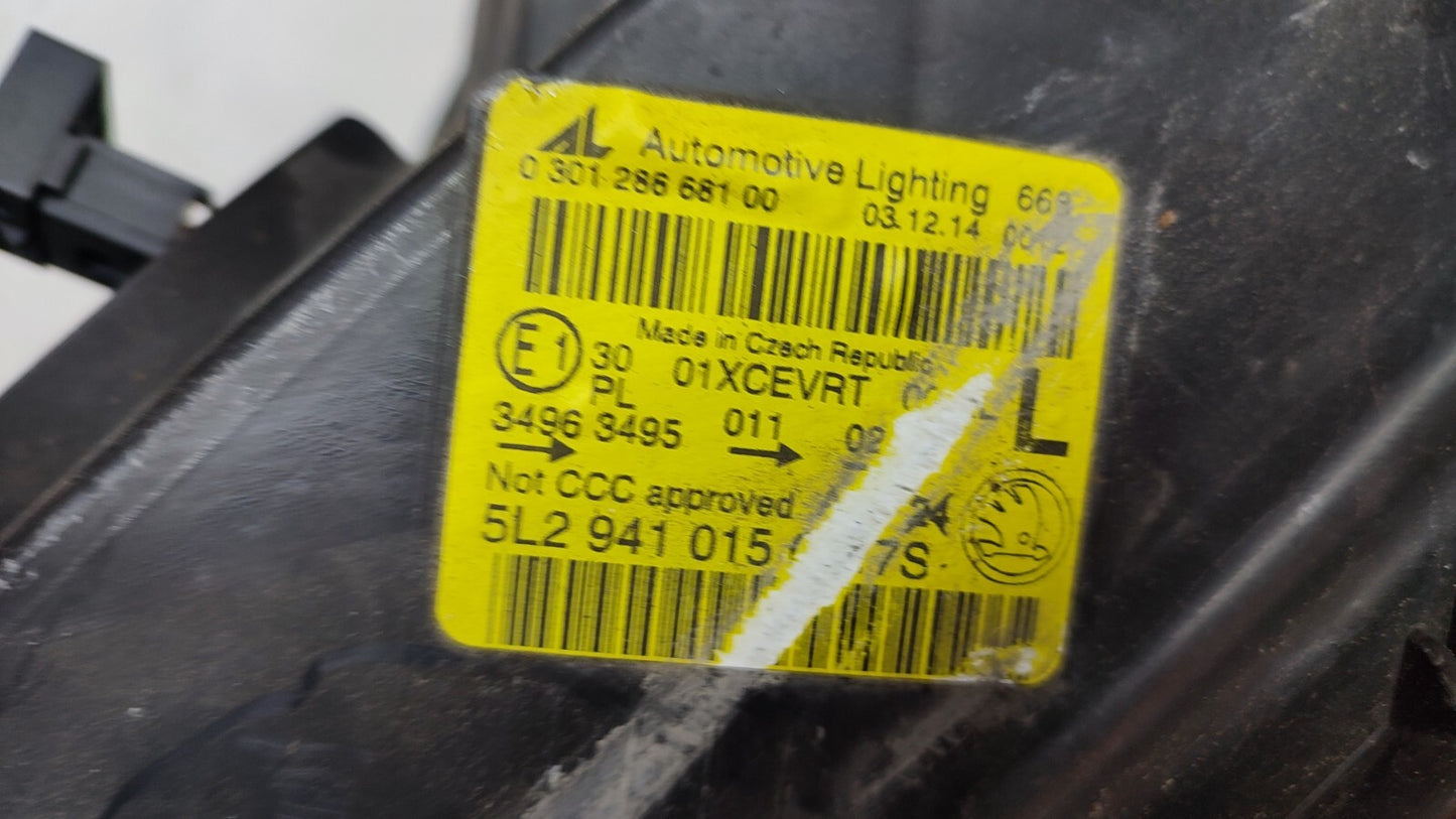 SKODA YETI 2013-17 NEARSIDE LEFT XENON LED HEADLIGHT GENUINE 5L2941015C skye87