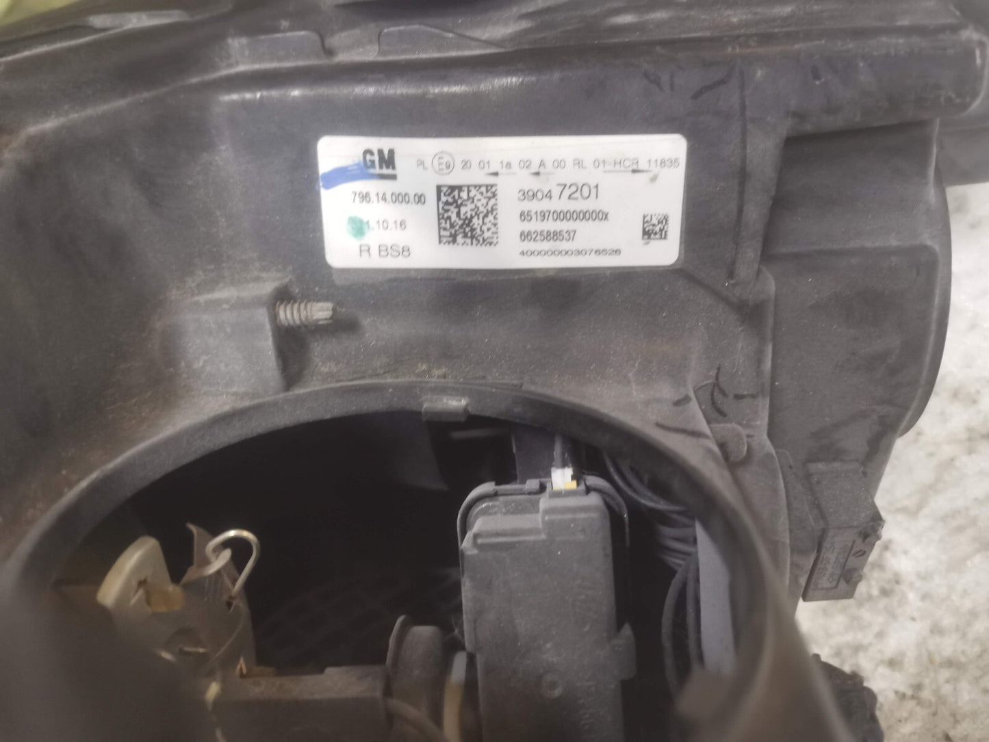 VAUXHALL ASTRA K 2015 2016 2017 2018 2019 DRIVER SIDE HEADLIGHT 39047201 vxak79