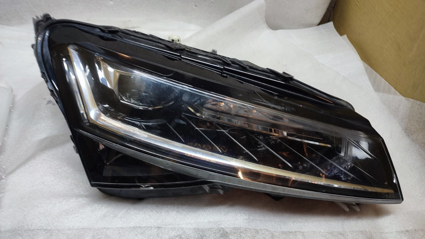 SKODA SUPERB MK3 FACELIFT CRYSTAL LED HEADLIGHT 2018-21 DRIVER O/S 3V2941016D 90