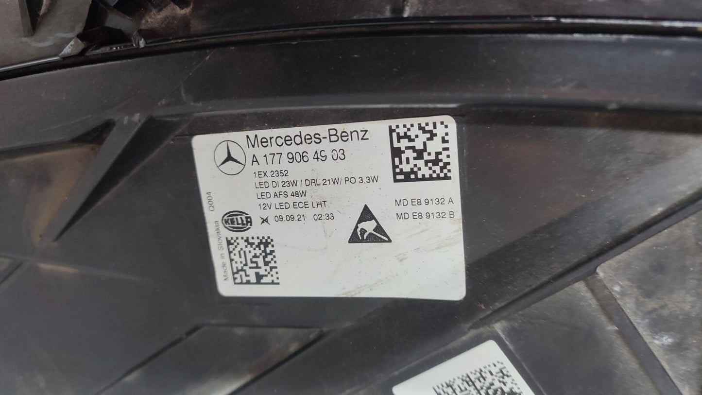 MERCEDES A CLASS W177 LEFT LED HIGH PERFORMANCE HEADLIGHT 18-22 A1779064903 103