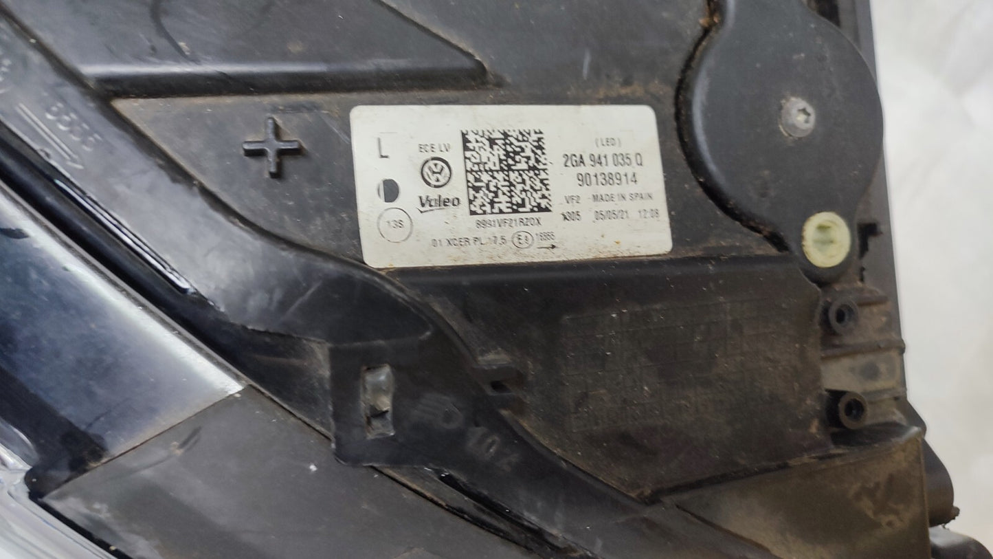 VOLKSWAGEN T-ROC R LINE N/S PASSENGER SIDE FULL LED HEADLIGHT  2GA941035Q vw151