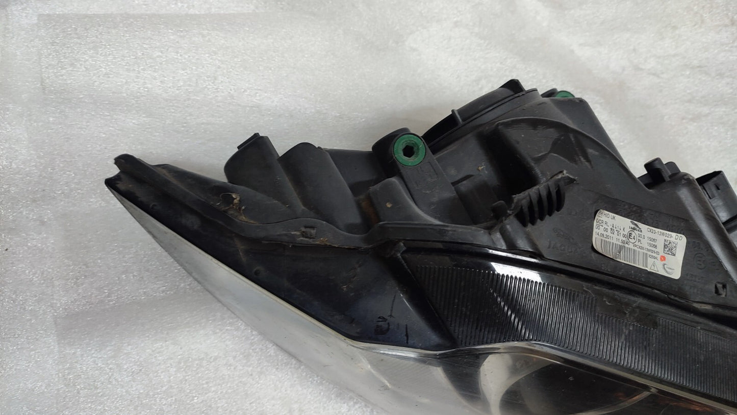 JAGUAR XF FL X250 XENON HEADLIGHT FRONT RIGHT DRIVER SIDE 2012 CX23-13W029-DD