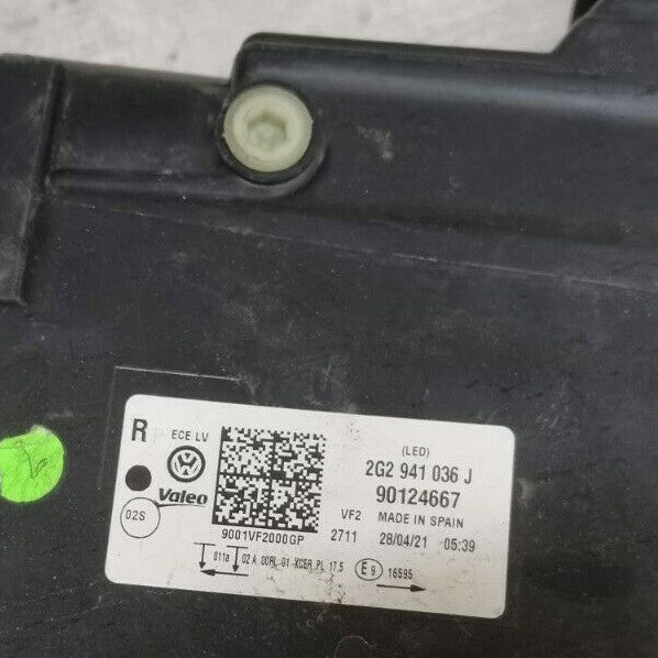 Volkswagen Polo 2g GTI LED Xenon Headlight Driver Side 2017+ 2g2941036J vwpolo63